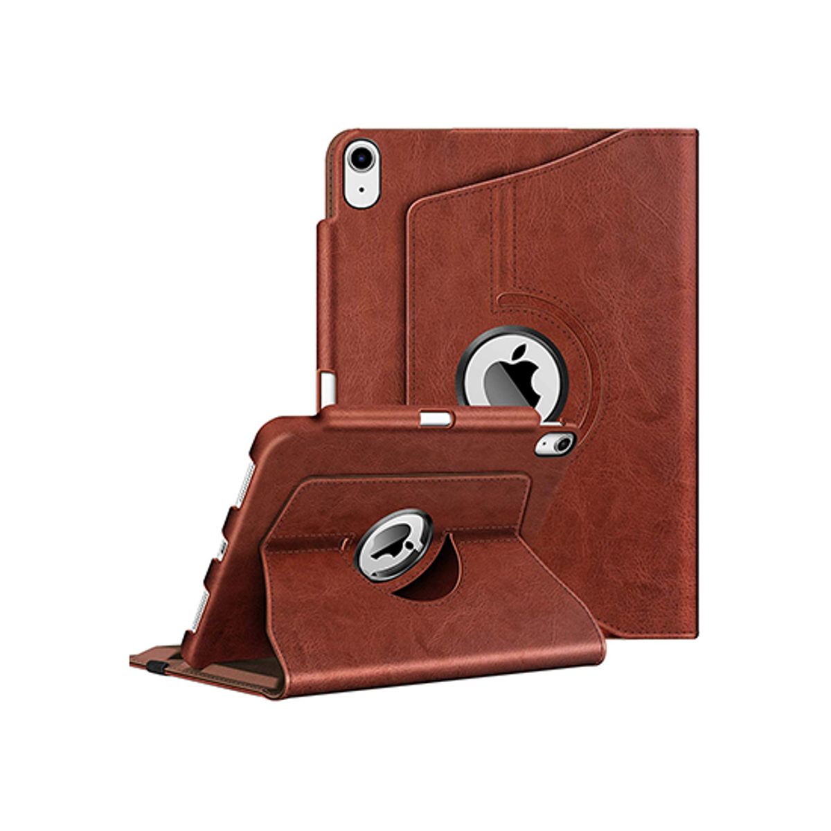 iPad Mini (2021/2024) - Retro Diary&trade; Vintage 360° Onefold Læder Cover - Brun