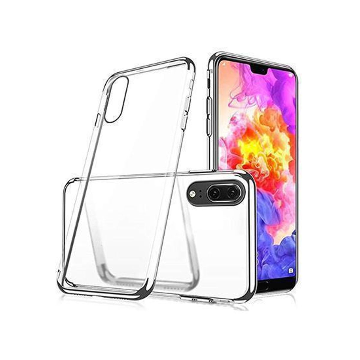 Huawei P20 - Valkyrie Silikone Hybrid Cover - Sølv