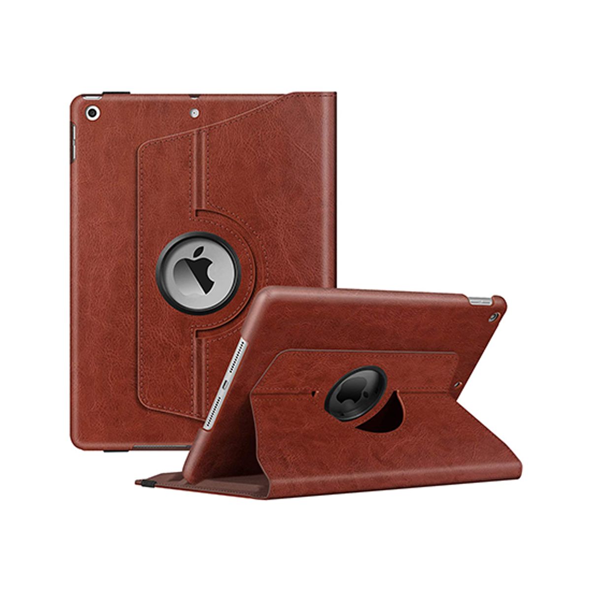 iPad Air 1 (9.7") 2013 - Retro Diary&trade; Vintage 360° Onefold Læder Cover - Brun