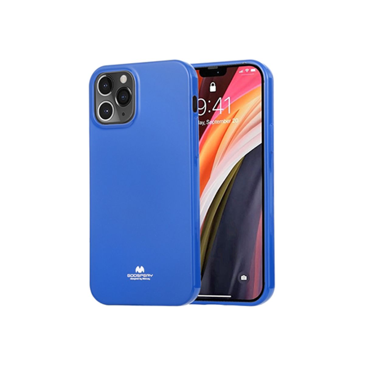 iPhone 12 Pro Max - Goospery&trade; Delight Silikone Cover - Surfer Blue