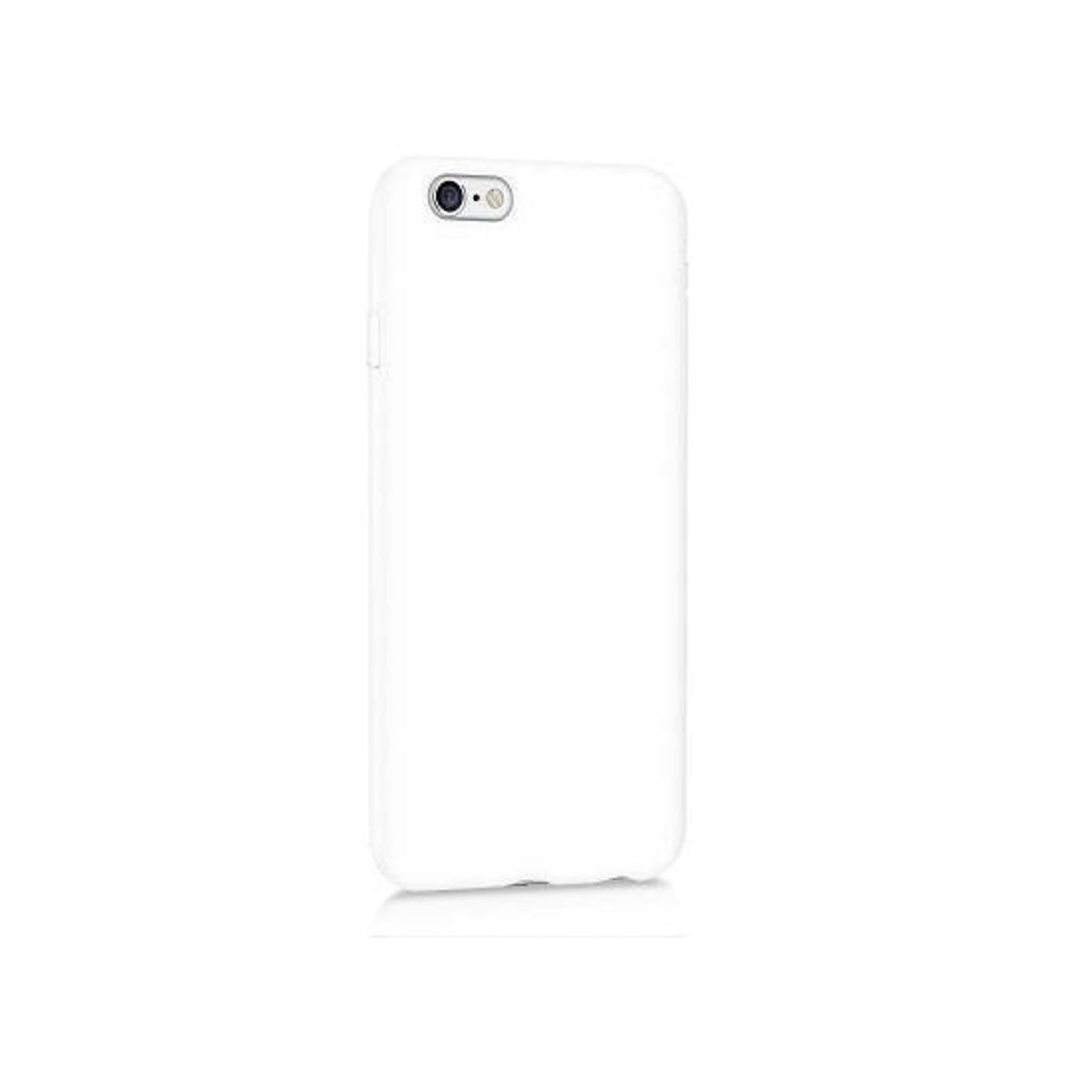 iPhone 6/6s - Deluxe&trade; Soft Touch Silikone Cover - Hvid/Gennemsigtig