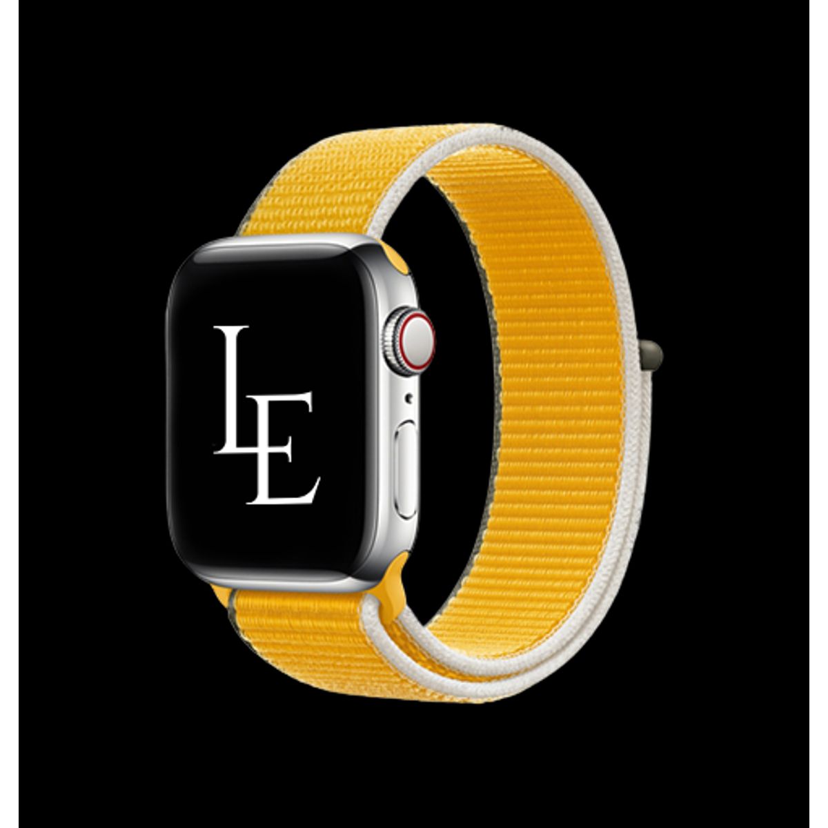 Apple Watch (38/40/SE/41/42mm) - L'Empiri&trade; Sport+ Nylon Velcro Rem - Gul