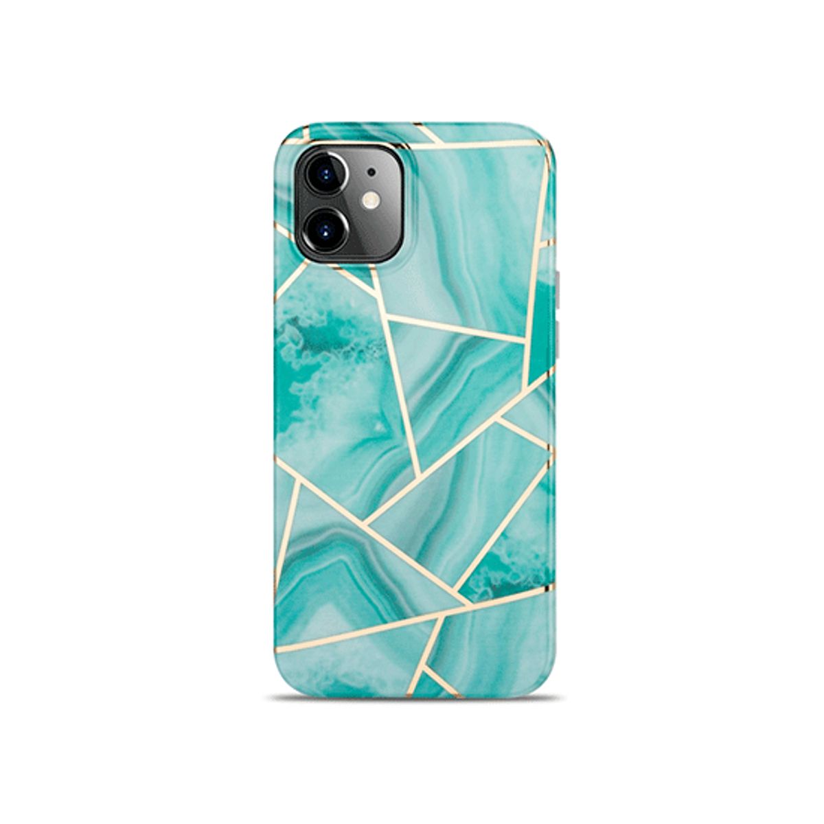 iPhone 12 - DELUXE&trade; Marble Silikone Cover - Bayside