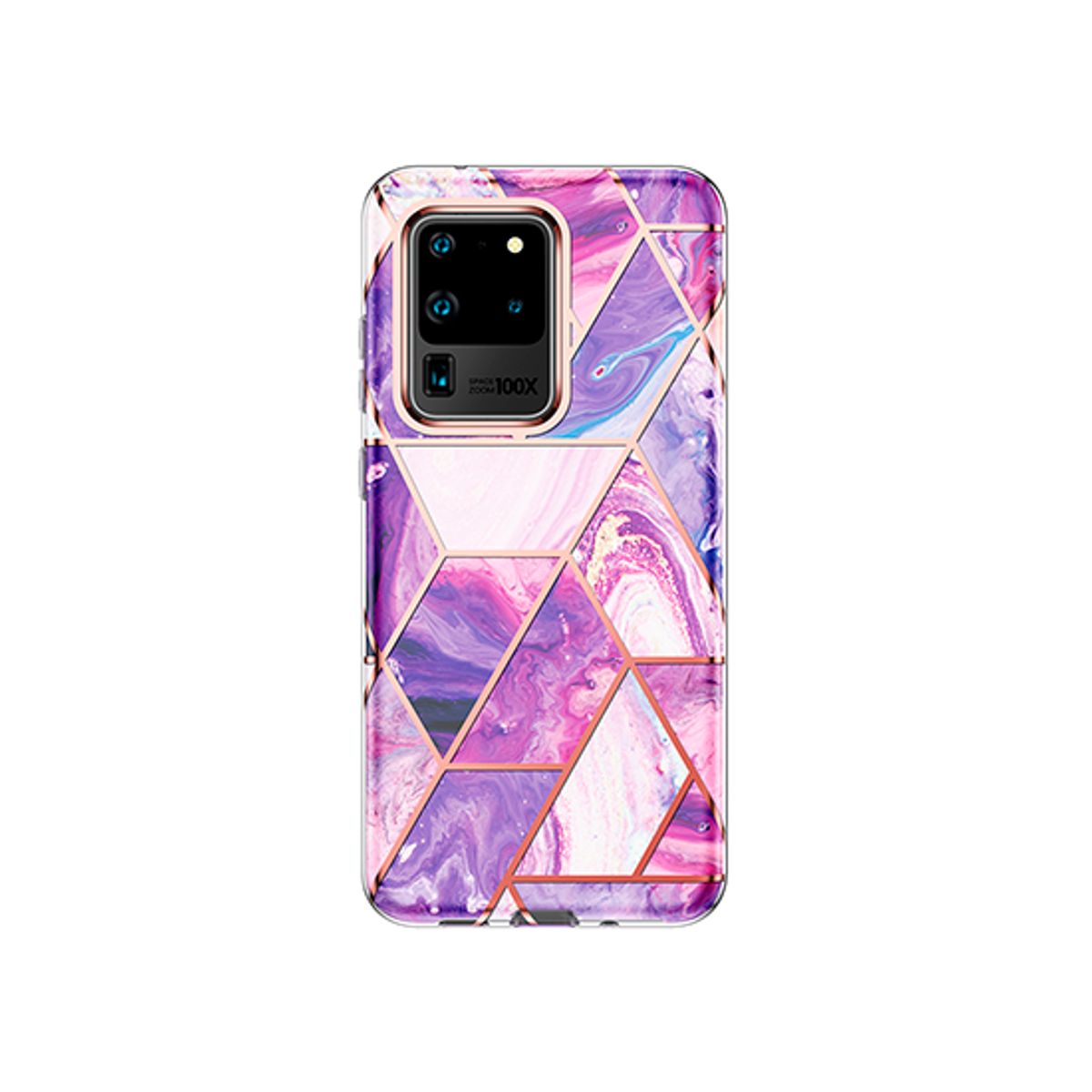 Samsung S20 Ultra - UNIQ&trade; Marble Silikone Cover - LIlla