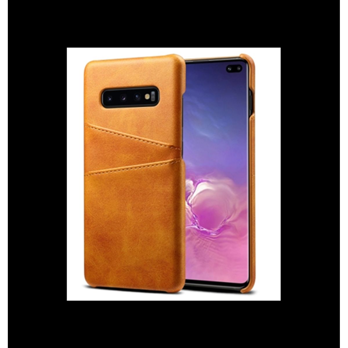 Samsung Galaxy S10+ (Plus) - NX Design Læder Bagcover - Lysebrun