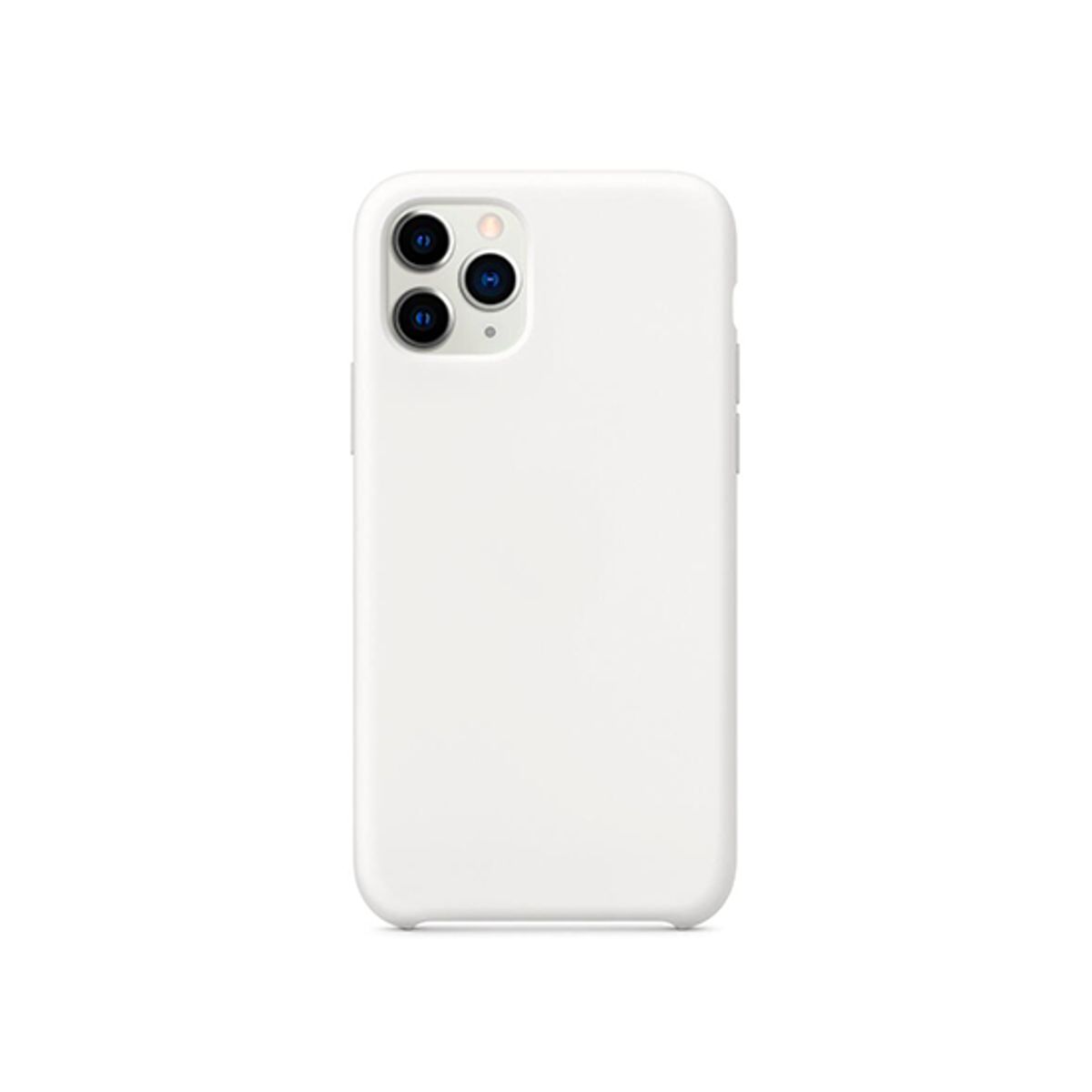 iPhone 11 Pro Max - Deluxe&trade; Soft Touch Silikone Cover - Hvid/Gennemsigtig