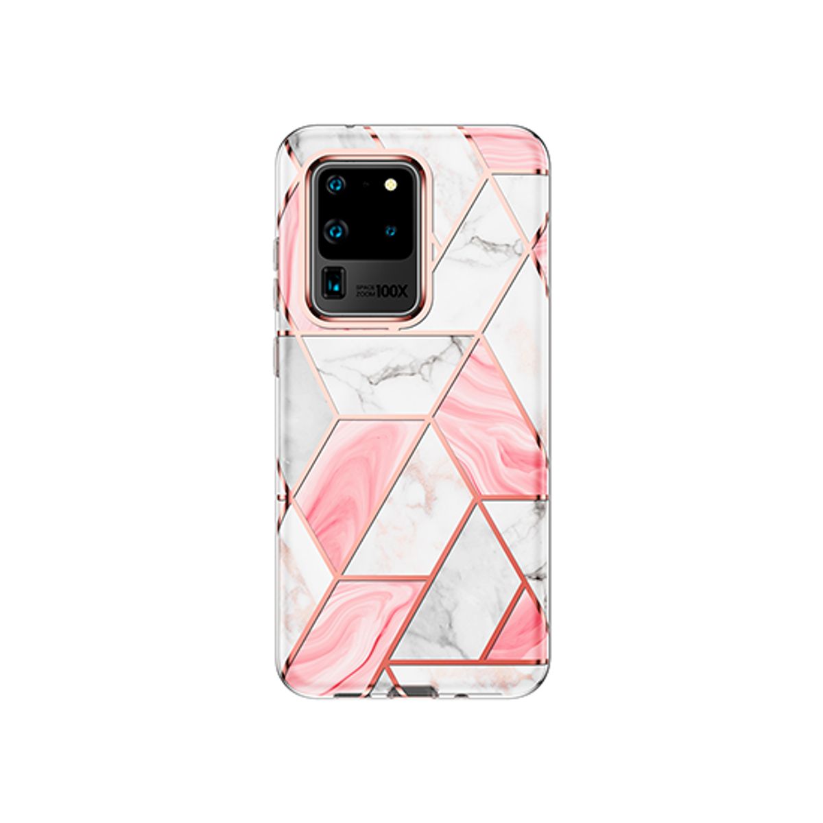 Samsung S20 Ultra - UNIQ&trade; Marble Silikone Cover - Rose Pearl