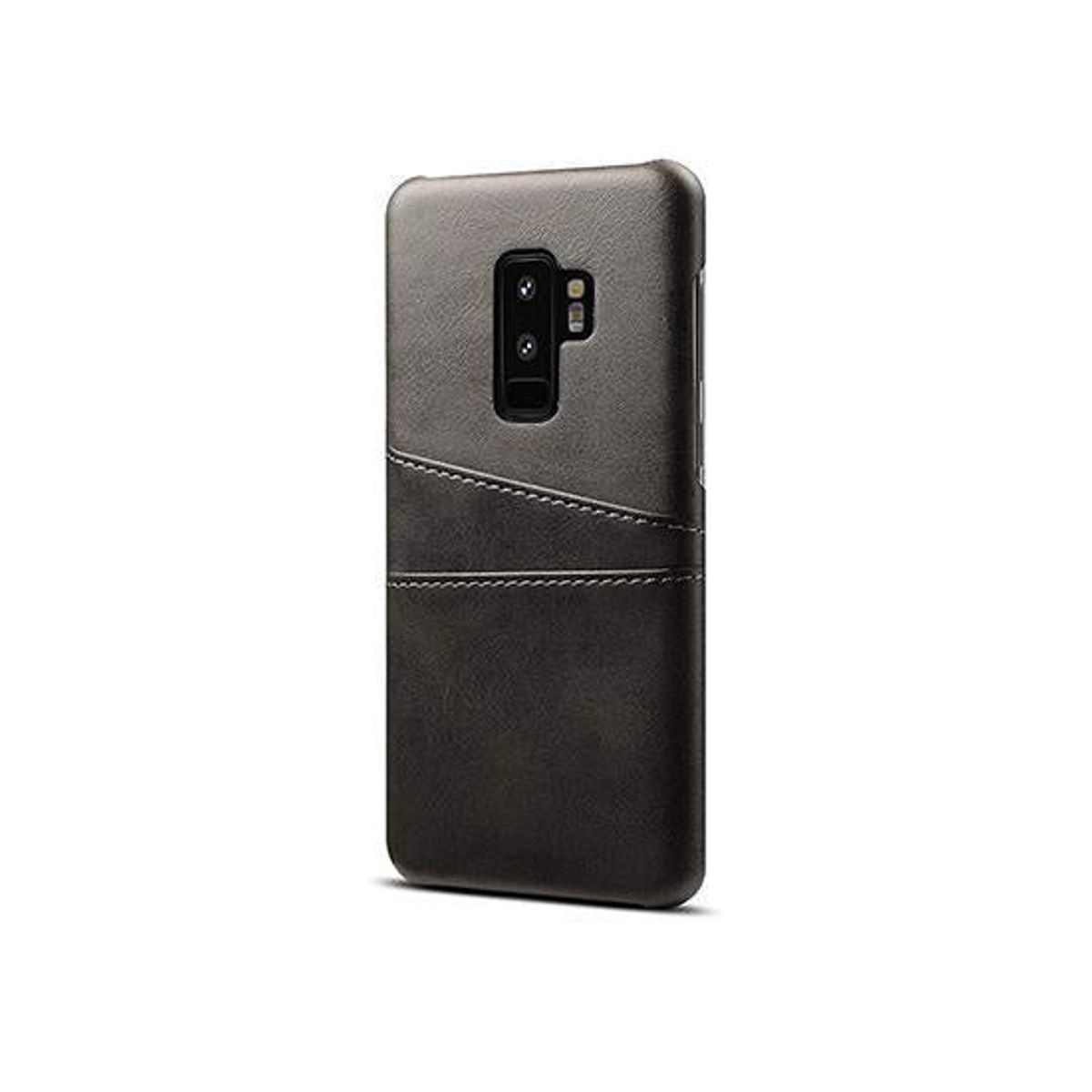 Samsung Galaxy S9+ (Plus) - NX Design Læder Bagcover - Sort