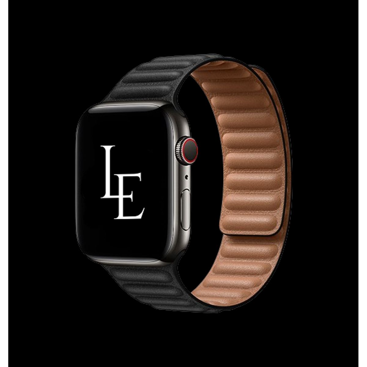 Apple Watch (38/40/SE/41/42mm) - L'Empiri&trade; Magnetisk Læder Rem - Sort