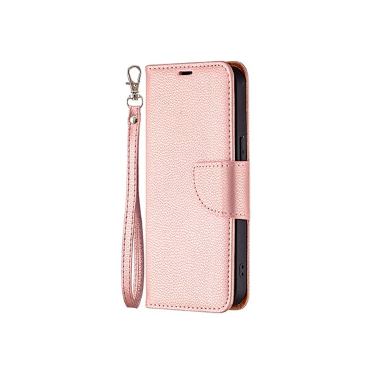 iPhone 13 Mini - Aphrodite Læder Etui M. Kickstand - Rosegold/Lyserød