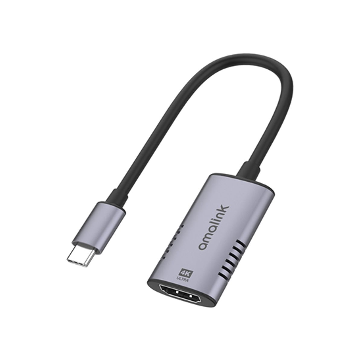 AMALINK&trade; | Adapter USB-C til HDMI 4K HD - Grå