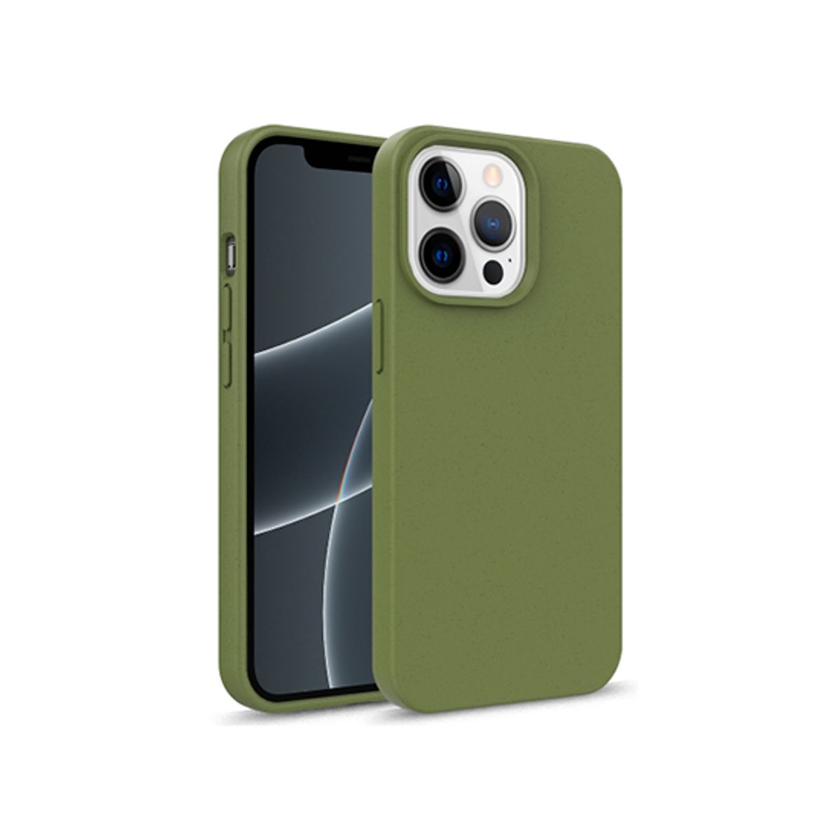 iPhone 13 Pro - EcoCase&trade; 100% Plantebaseret Cover - Mørkegrøn