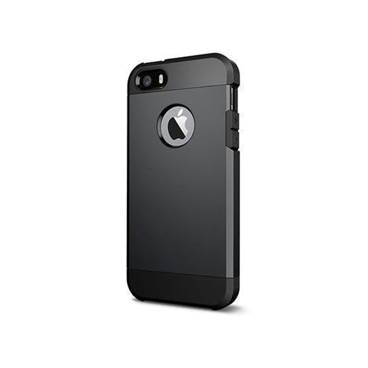 iPhone 5/5s/SE - REALIKE Hybrid Håndværker Cover - Sort