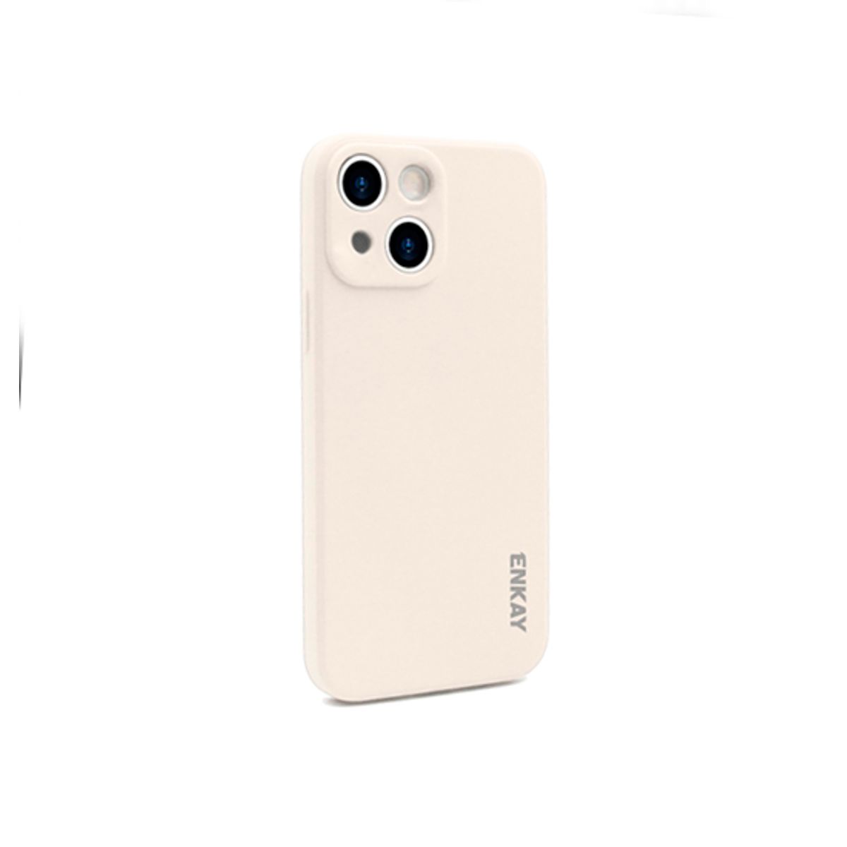 iPhone 13 - ENKAY&trade; Smooth Silikone Cover - Beige