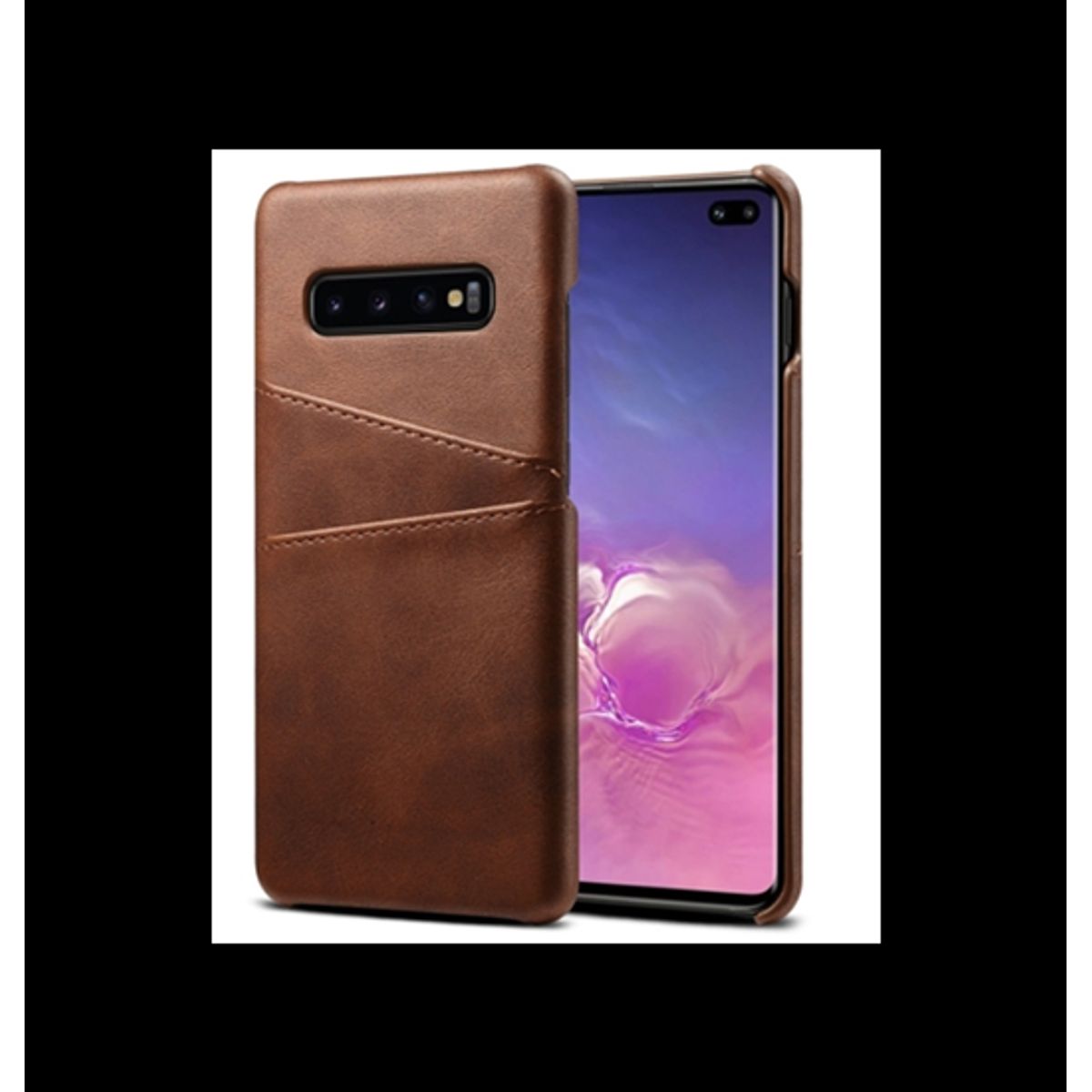 Samsung Galaxy S10+ (Plus) - NX Design Læder Bagcover - Brun