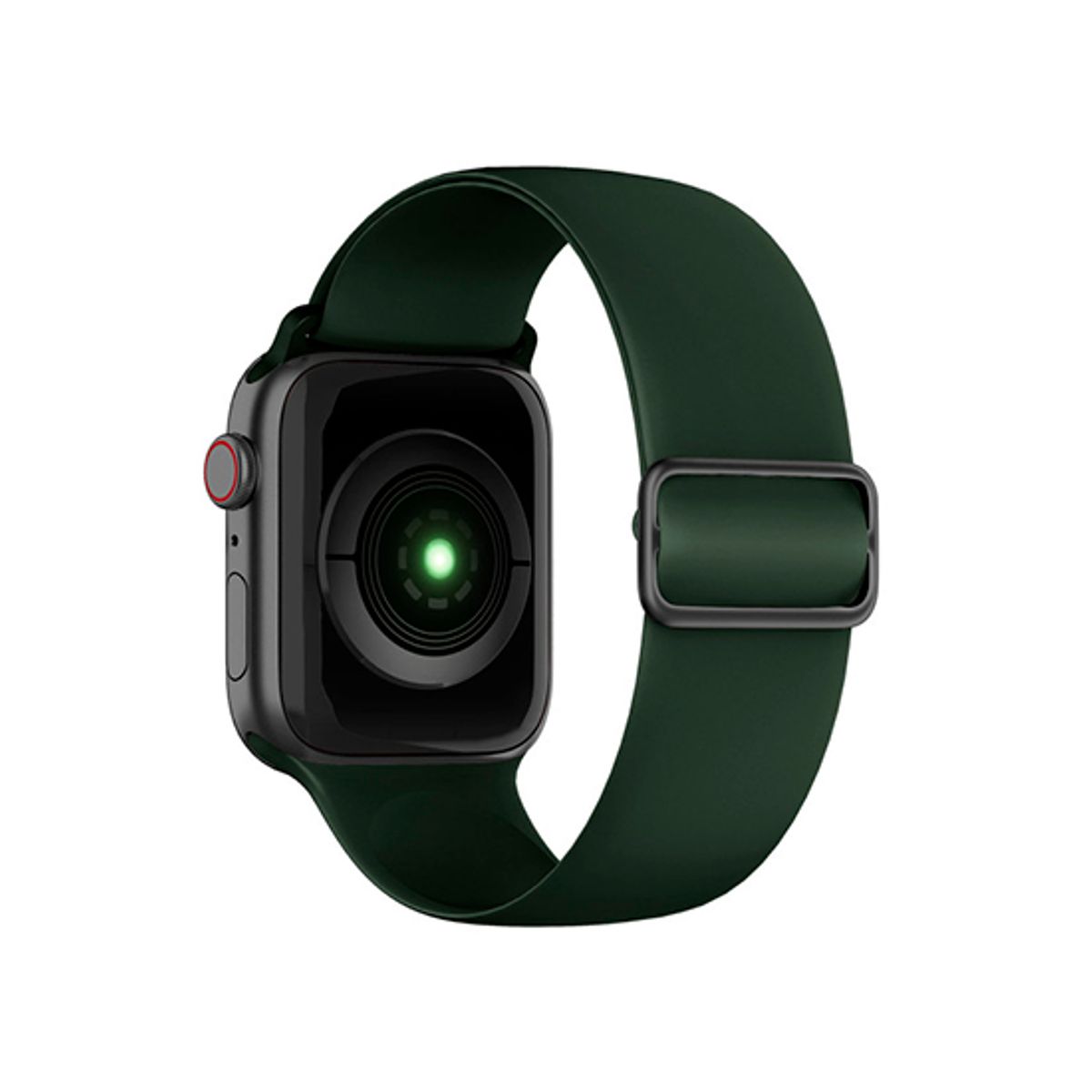 Apple Watch (38/40/SE/41/42mm) - ACTIVE&trade; Silikone Sportsrem - Mørkegrøn