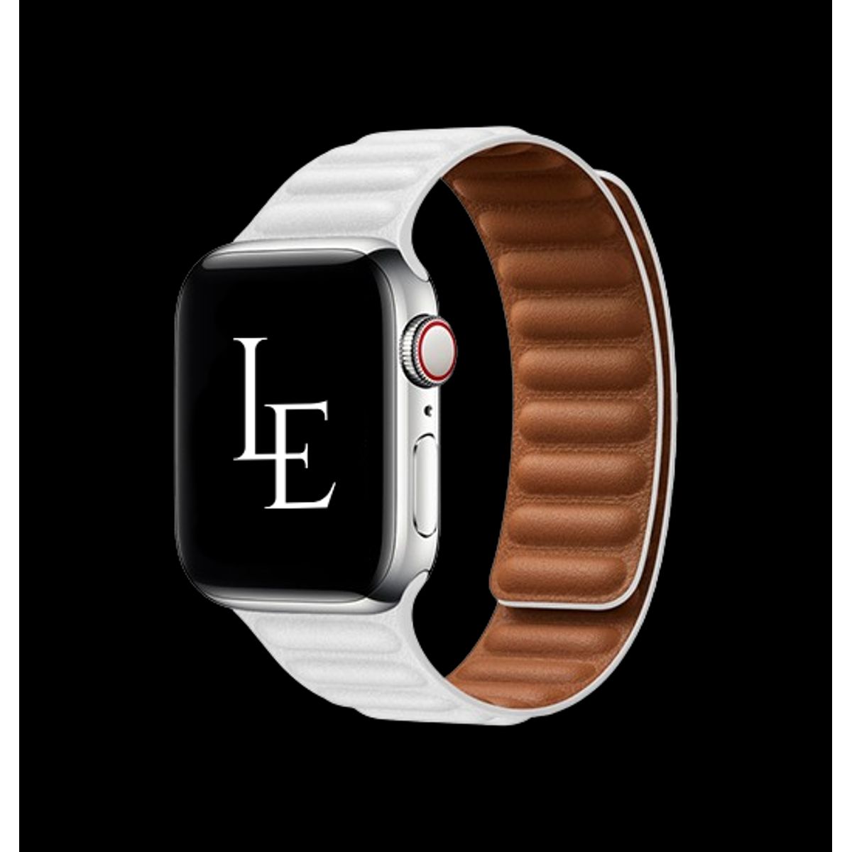 Apple Watch (42/44/SE/45/46/49mm) - L'Empiri&trade; Magnetisk Læder Rem - Hvid