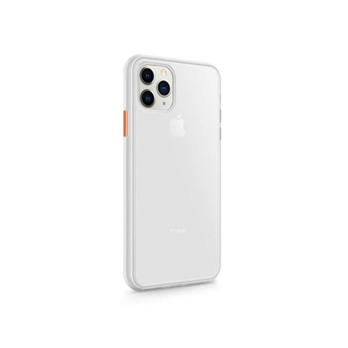 iPhone 12 Pro - DELUXE&trade; Simple Silikone Cover - Hvid/Gennemsigtig