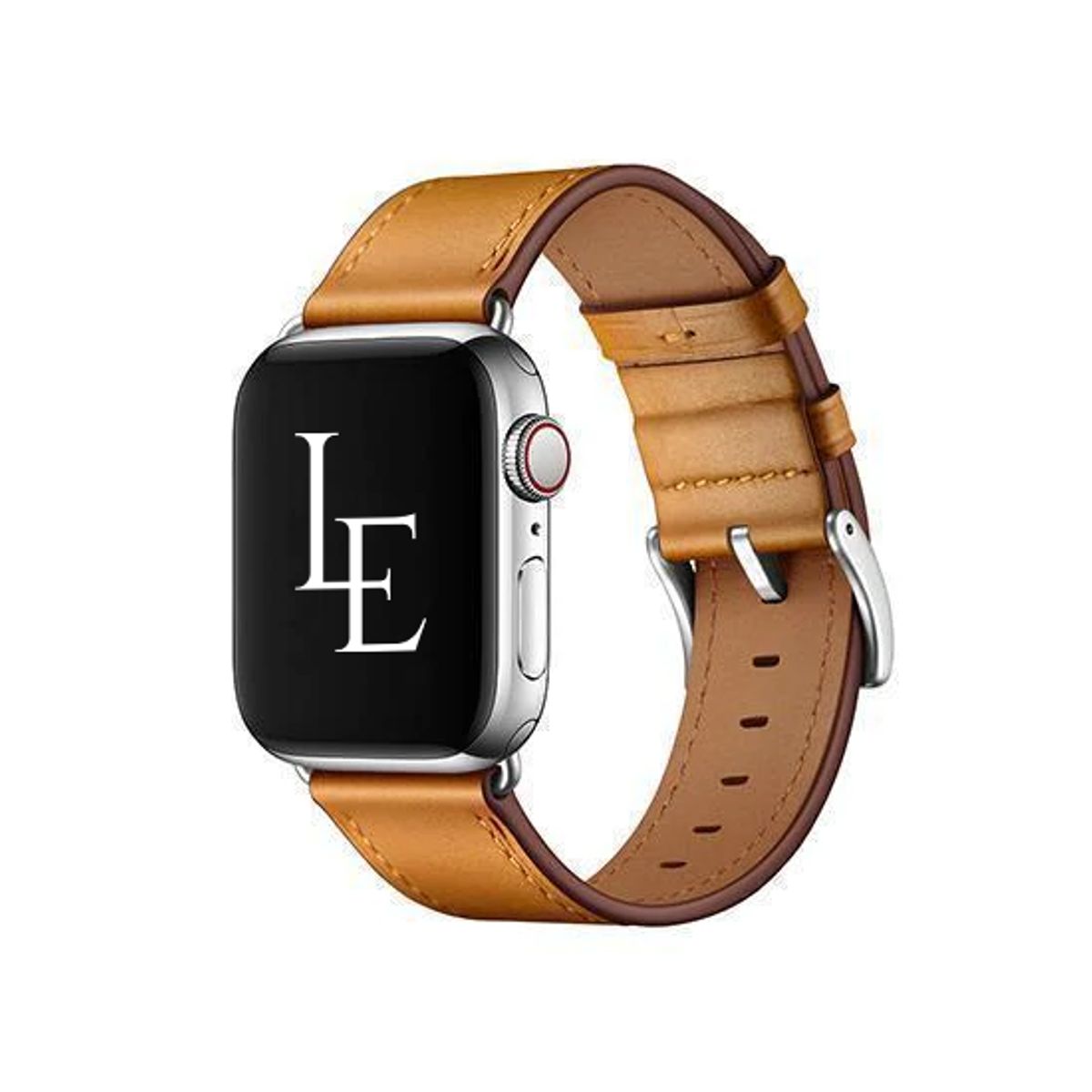 Apple Watch (42/44/SE/45/46/49mm) - L'Empiri&trade; Verona Ægte Læder Rem - Hellbraun