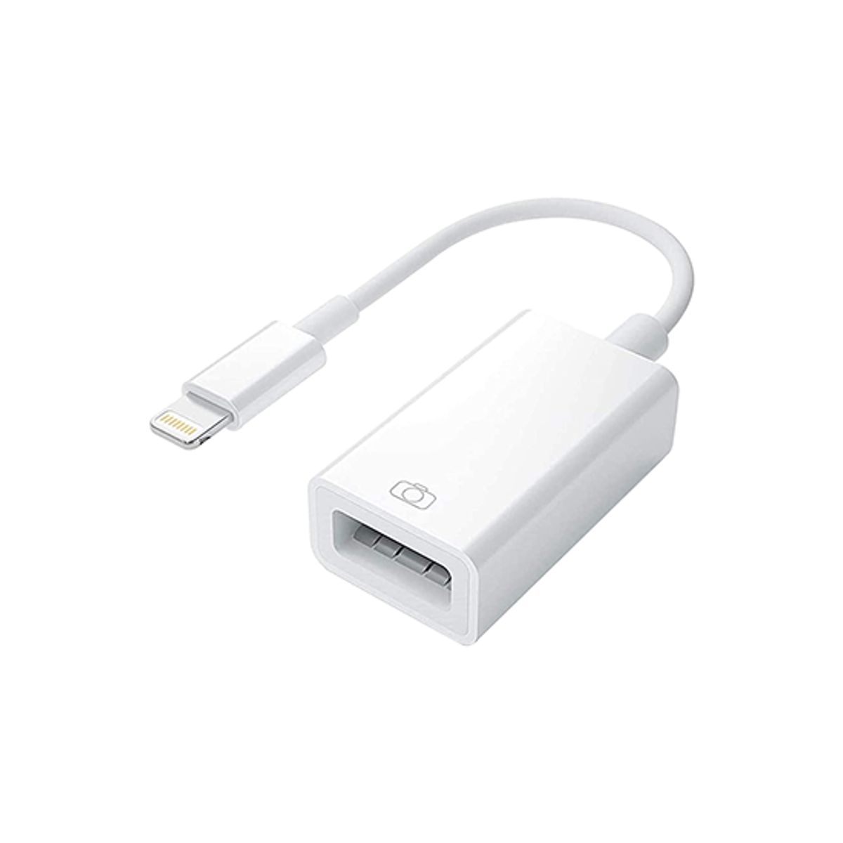 Lightning til USB-A Hun Adapter Kabel - Hvid