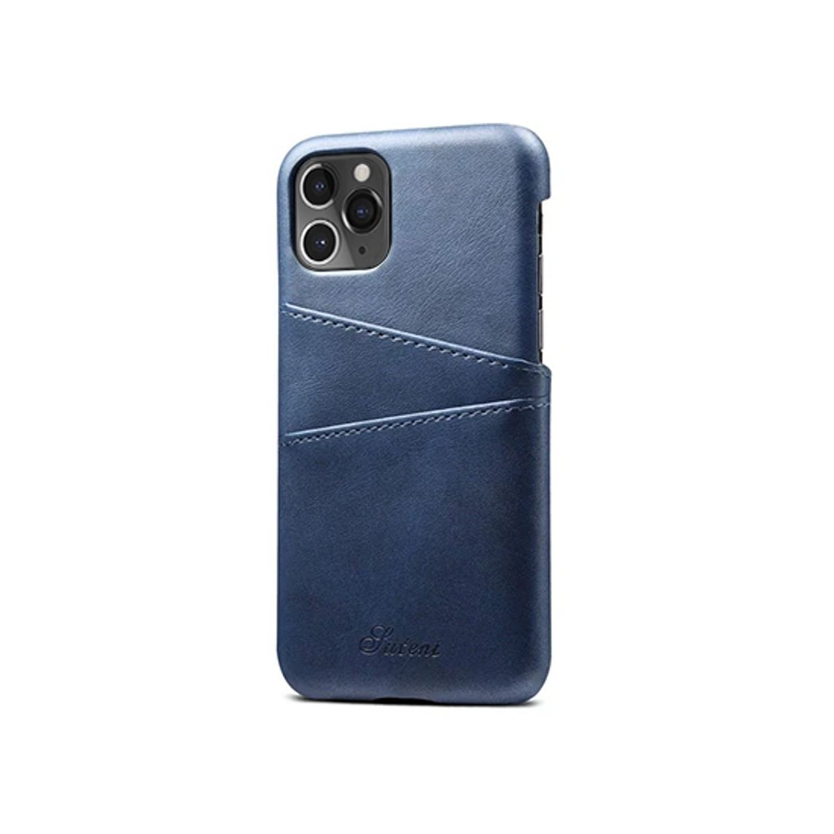 iPhone 11 Pro - NX Design&trade; Læder Cover M. Kortholder - Blå