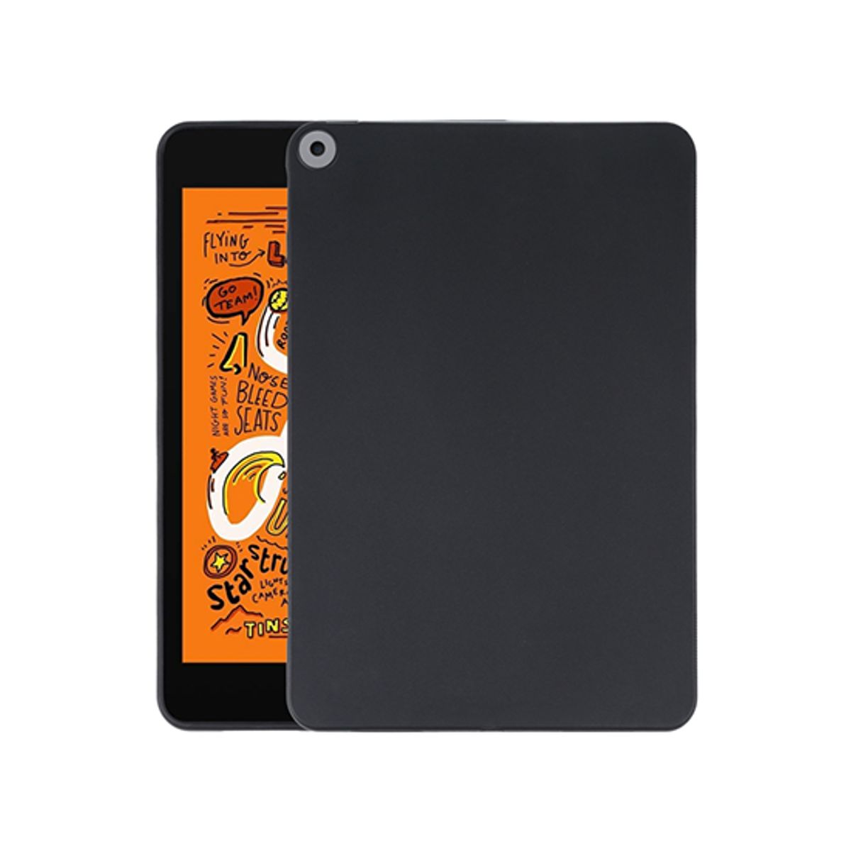 iPad Mini 4/5 - DeLX&trade; Ultra Silikone Cover - Sort