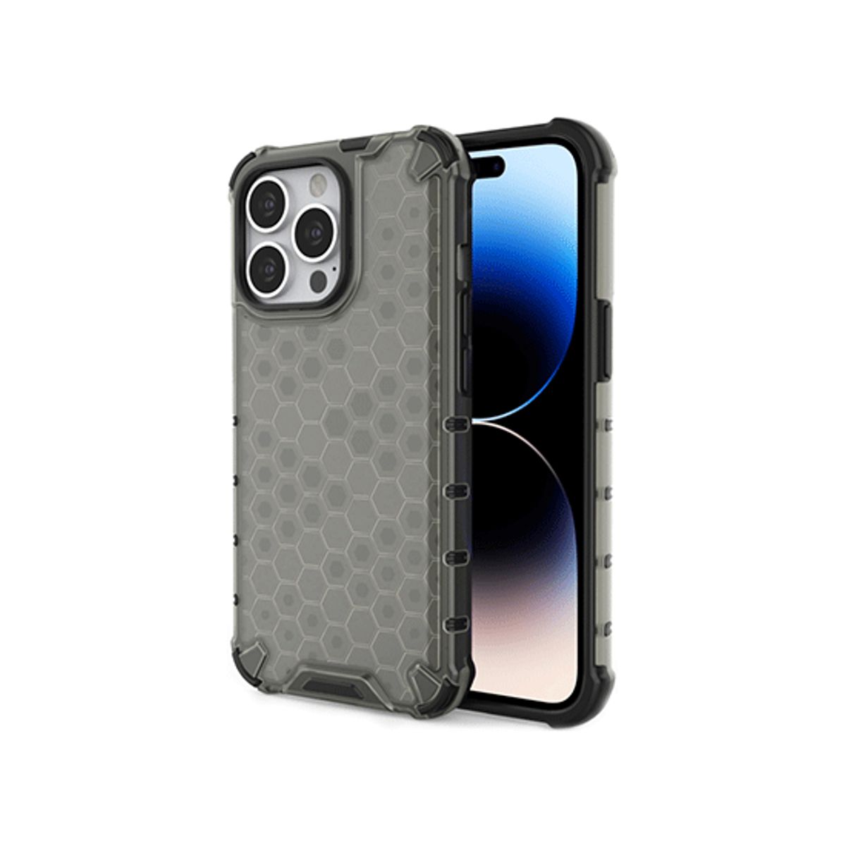 iPhone 14 Pro - D-Tech Armored Håndværker Cover - Sort