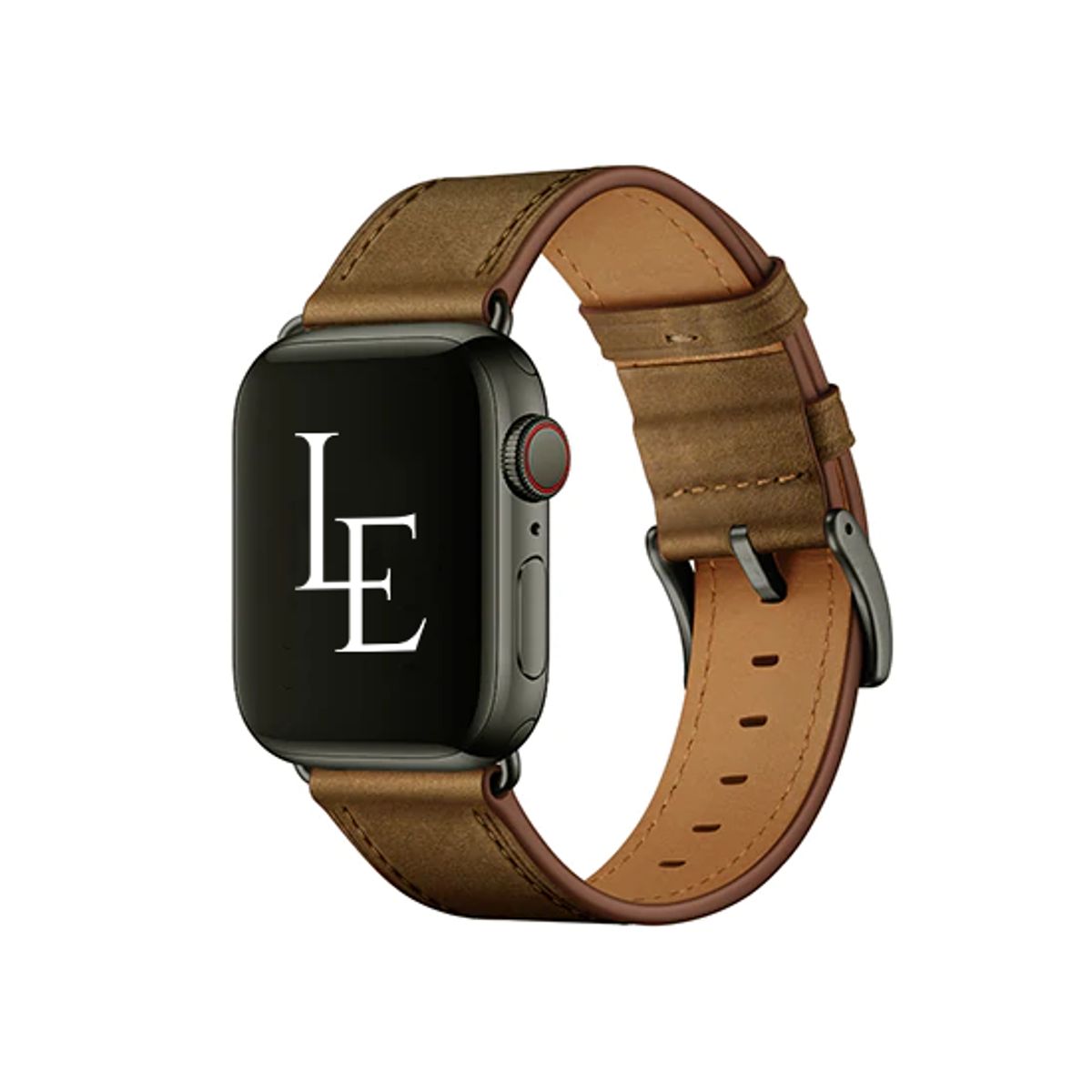 Apple Watch (42/44/SE/45/46/49mm) - L'Empiri&trade; Verona Ægte Læder Rem - Retro brun