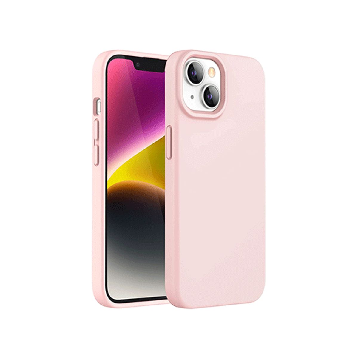 iPhone 14 Plus - Deluxe&trade; Soft Touch Silikone Cover - Lyserød