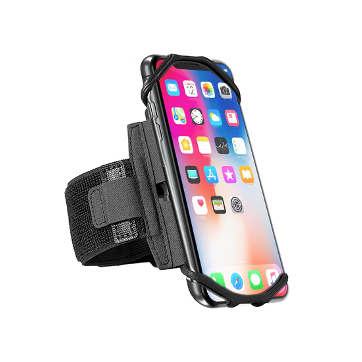 iPhone Xs Max - Fit4Run&trade; Sports / Løbearmbånd - Sort