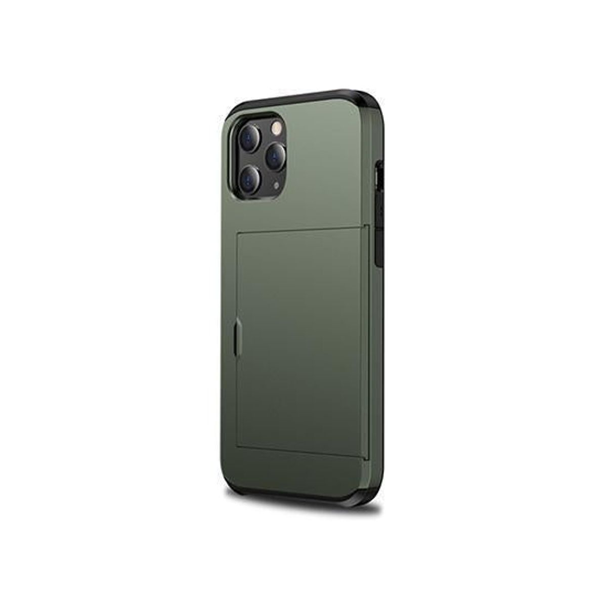 iPhone 11 Pro - Deluxe&trade; Håndværker Cover M. Kortholder - Army