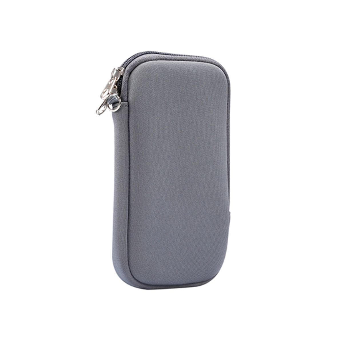 Samsung Galaxy J3/J4 - Simple Nylon Sleeve Etui M. Lynlås - Grå