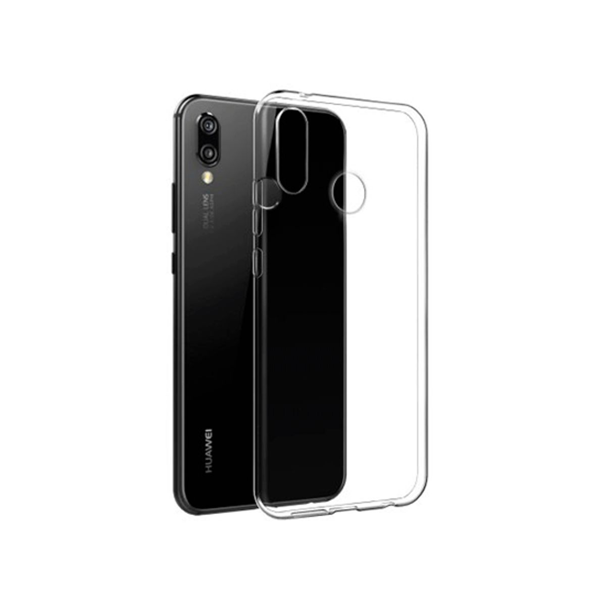 Huawei P20 Lite - Ultra-Slim Silikone Cover - Gennemsigtig