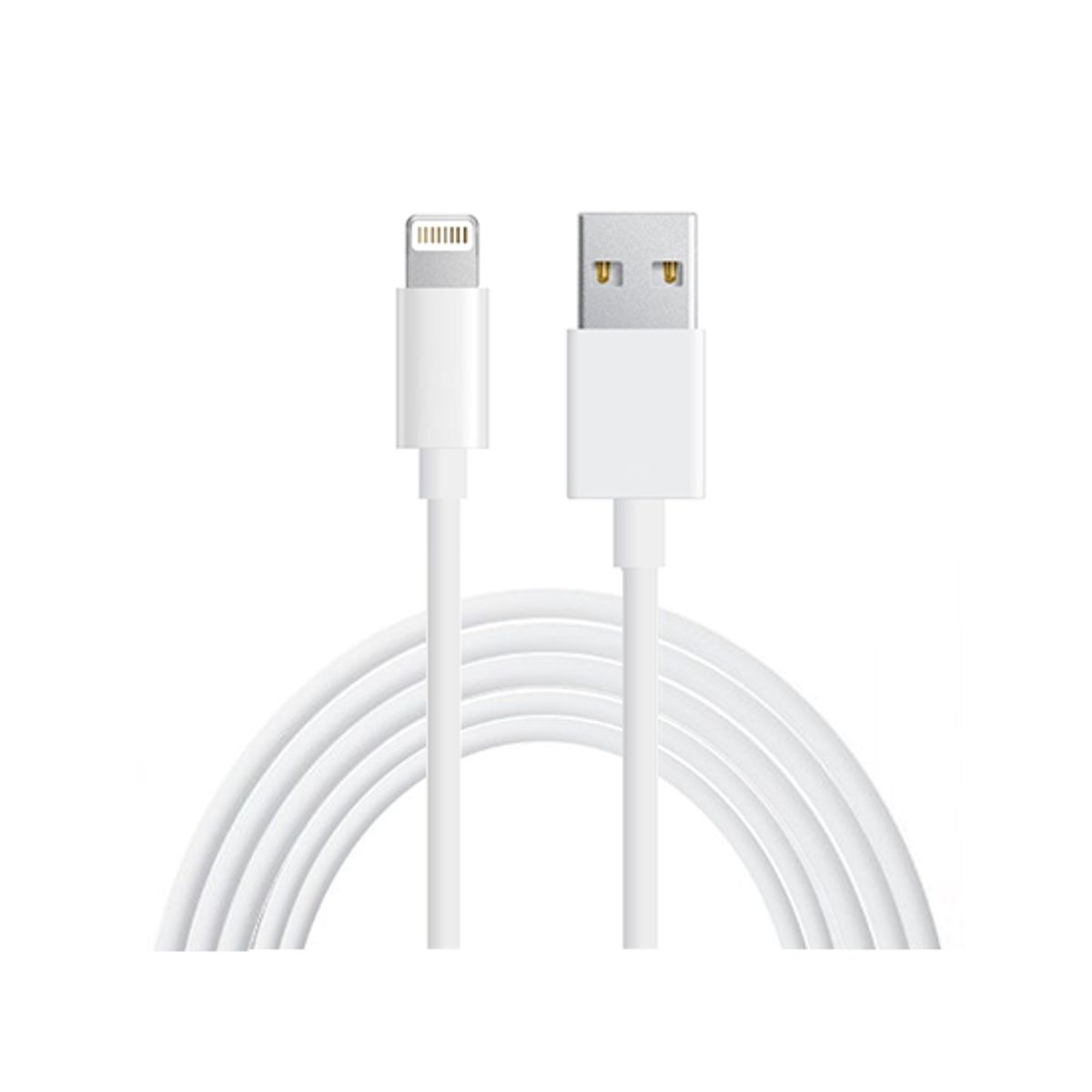 Lightning til USB-A | Oplade Data/Sync Kabel - Hvid - 2M