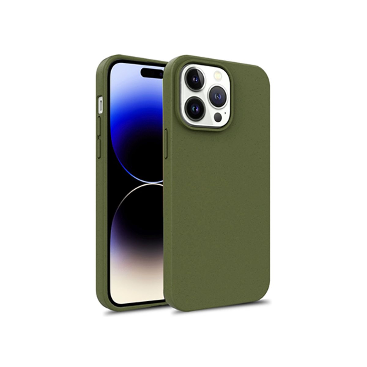 iPhone 14 Pro Max - EcoCase&trade; 100% Plantebaseret Cover - Mørkegrøn