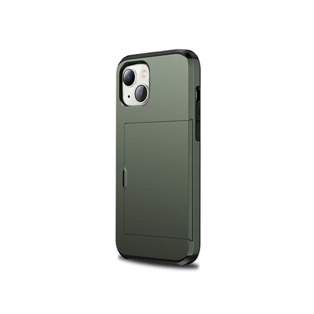 iPhone 13 - Deluxe&trade; Håndværker Cover M. Kortholder - Army