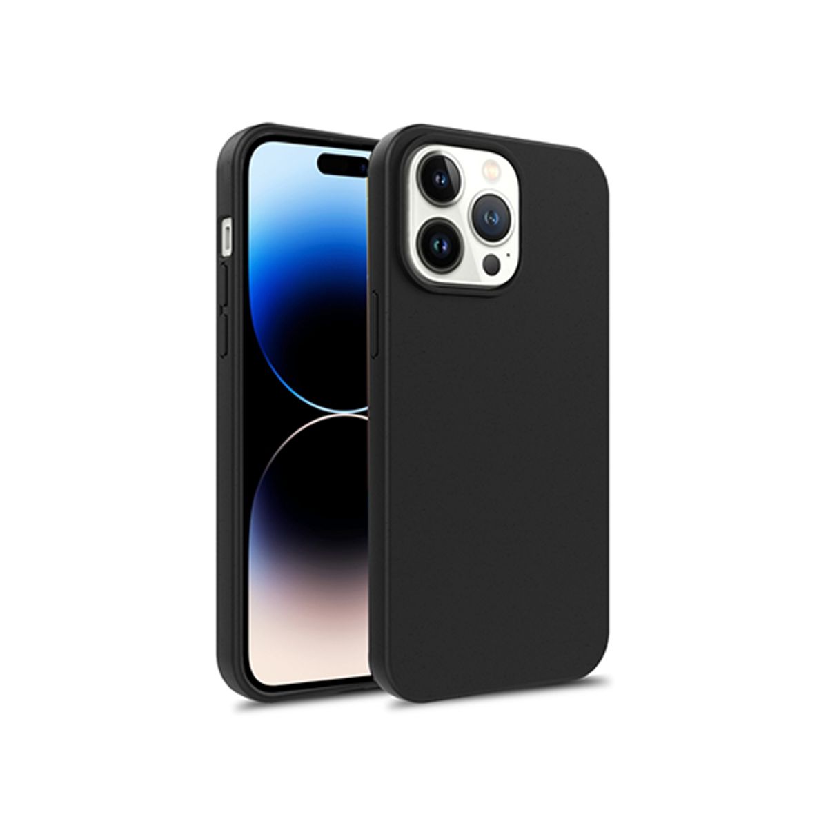 iPhone 14 Pro - EcoCase&trade; 100% Plantebaseret Cover - Sort