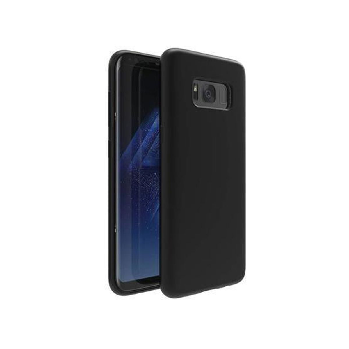 Samsung Galaxy S8+ (Plus) - TPU Mat Gummi Cover - Sort