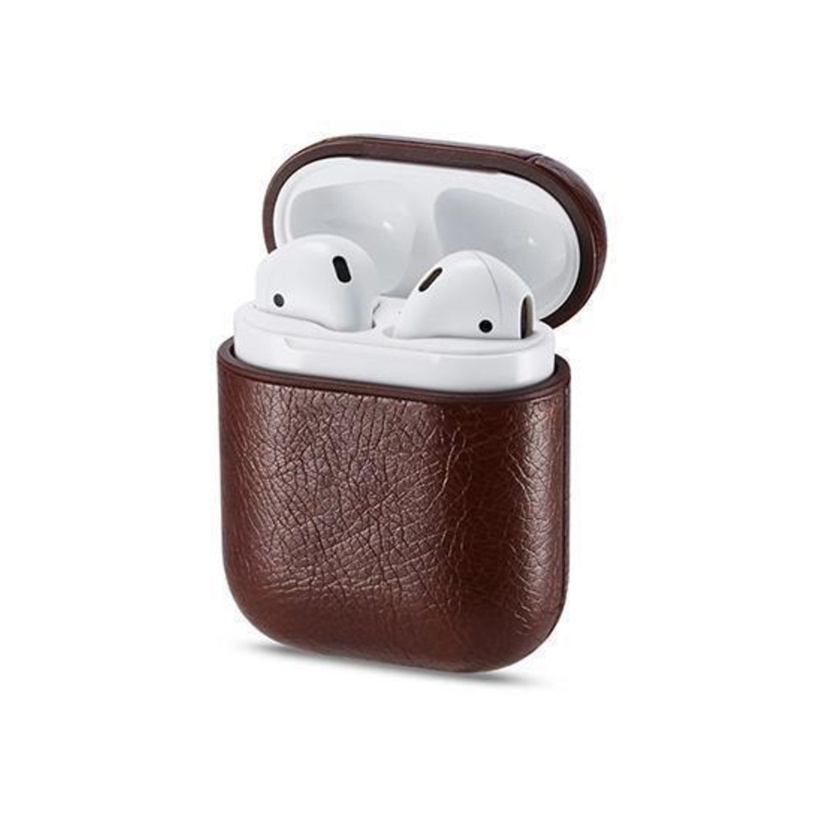 AirPods (1/2) | Realike&trade; Retro Læder Taske/Etui - Brun