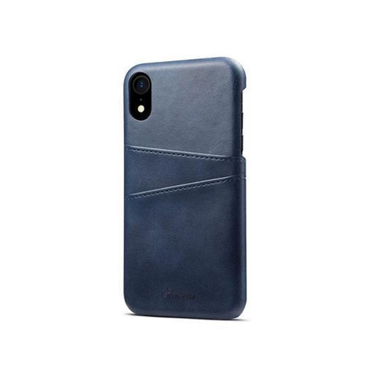 iPhone XR - NX Design Læder Cover M. Kortholder - Blå