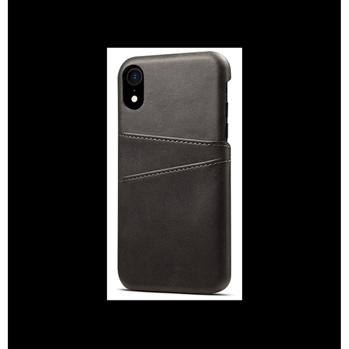 iPhone XR - NX Design&trade; Læder Cover M. Kortholder - Sort