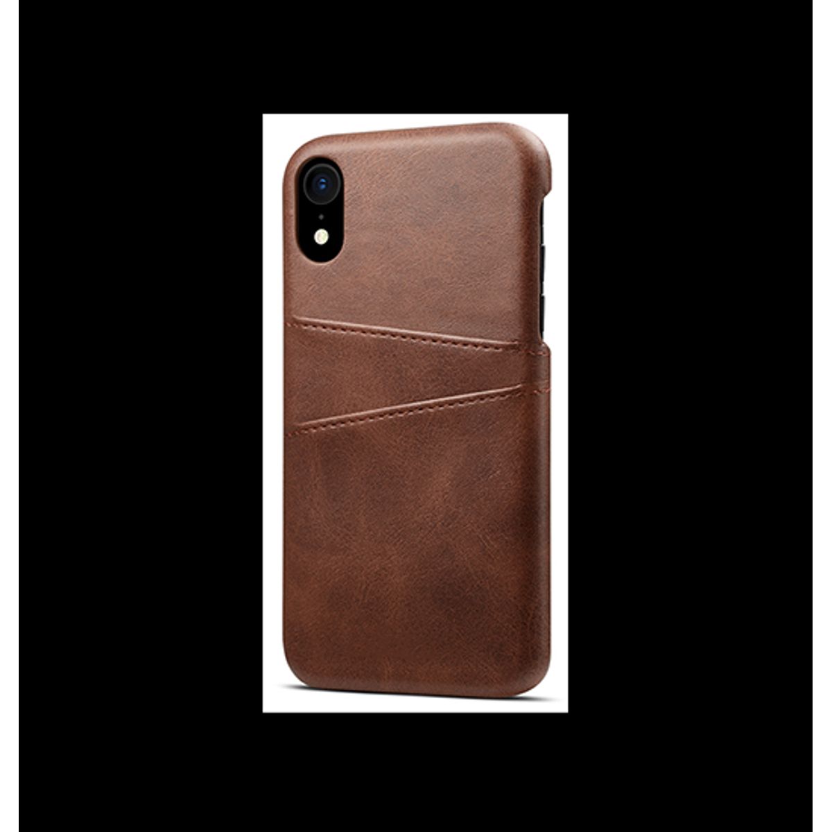 iPhone XR - NX Design&trade; Læder Cover M. Kortholder - Brun