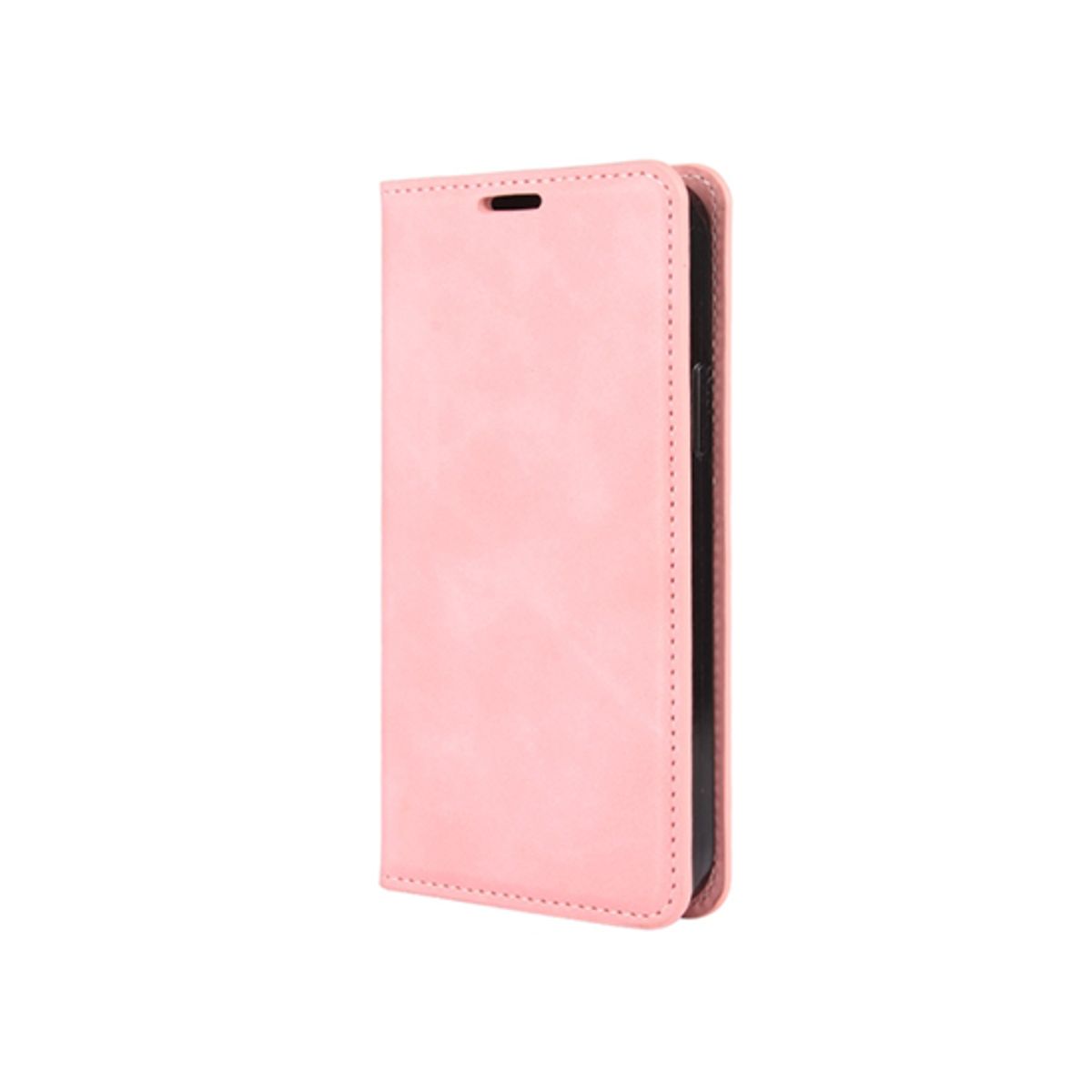 iPhone 12 - Soft Power&trade; Flip Læder Etui / Pung - Lyserød