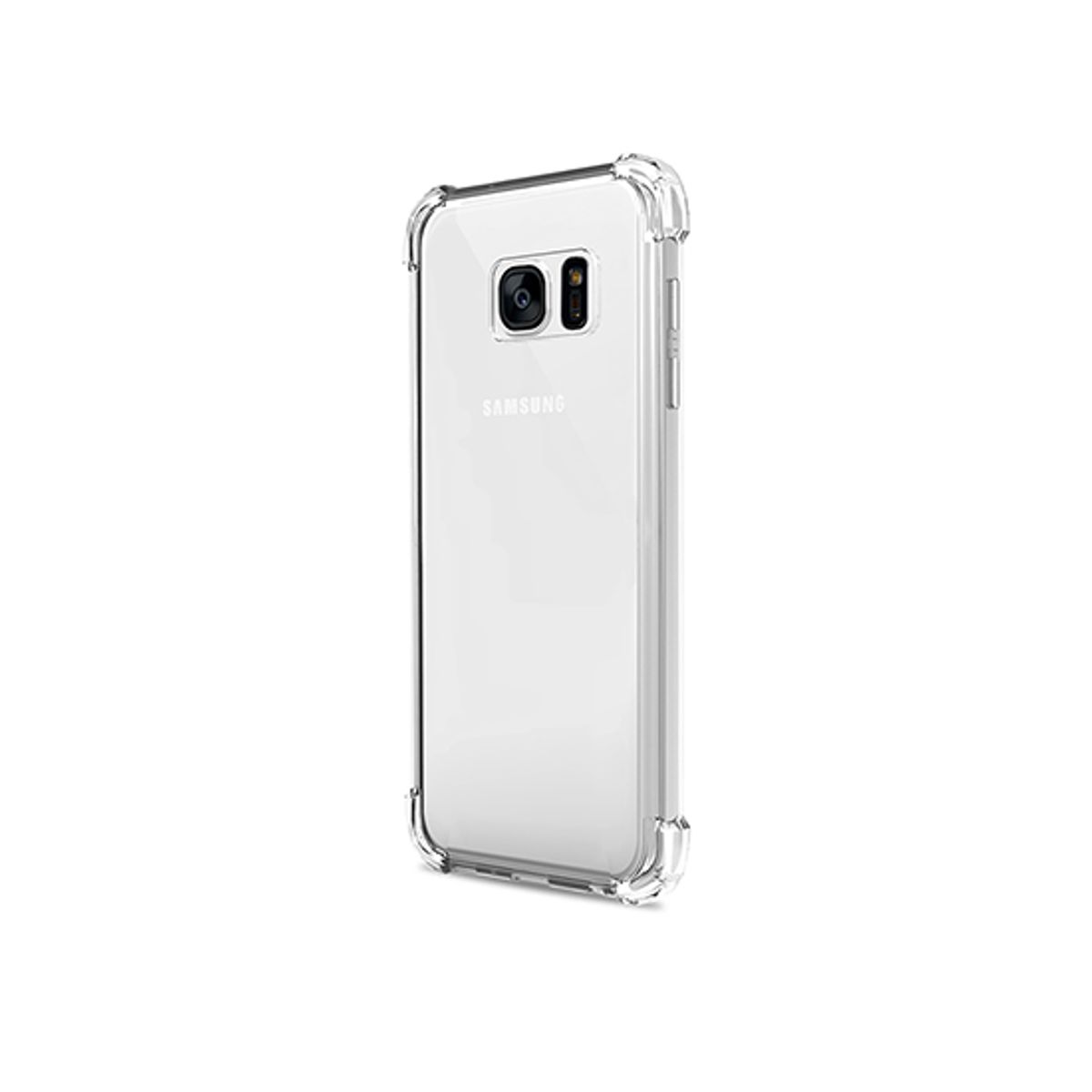 Samsung Galaxy S7 - Silent Stødsikker Silikone Cover - Gennemsigtig