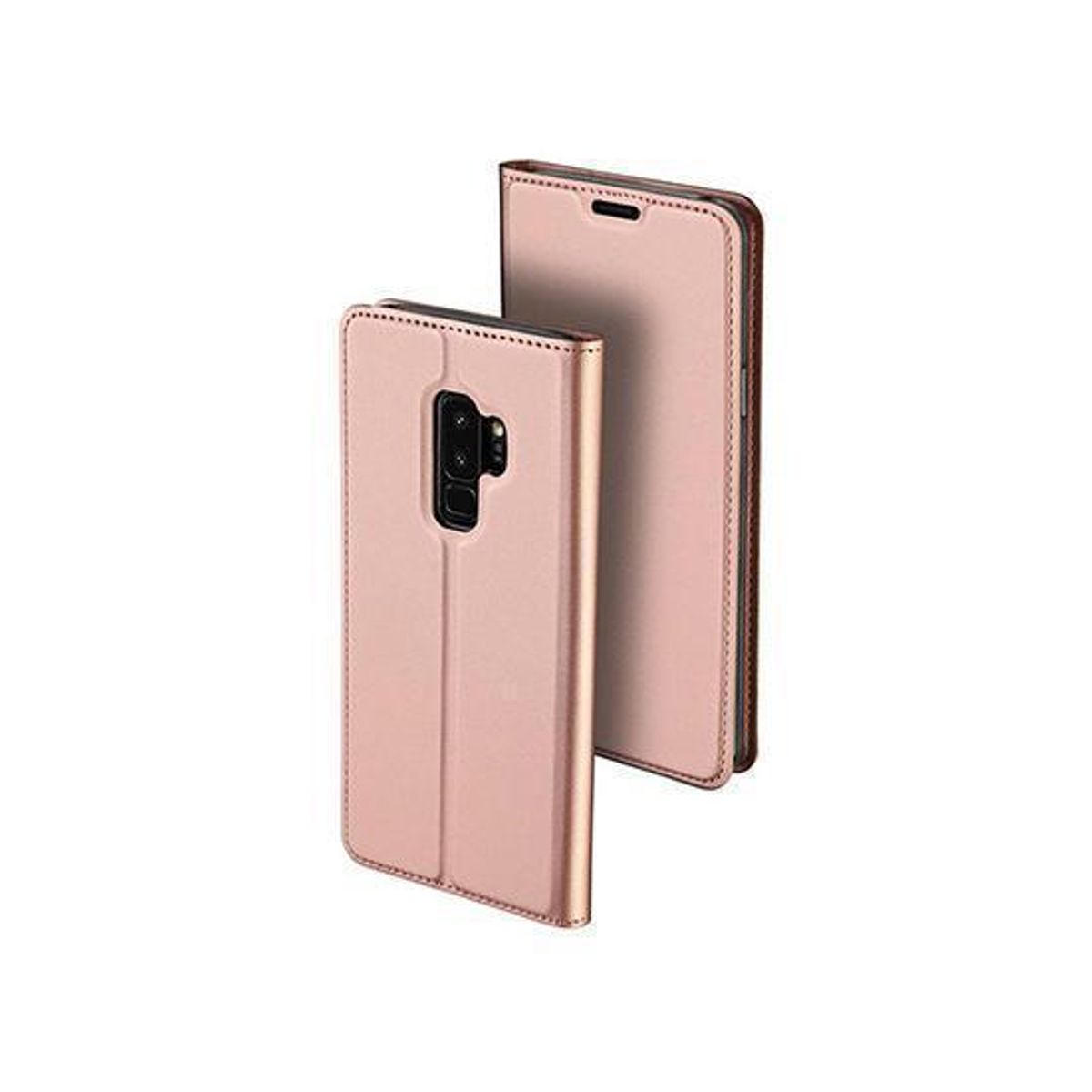 Samsung Galaxy S9+ (Plus) - Vanquish Pro Series Flipcover Etui - Rosa Gold