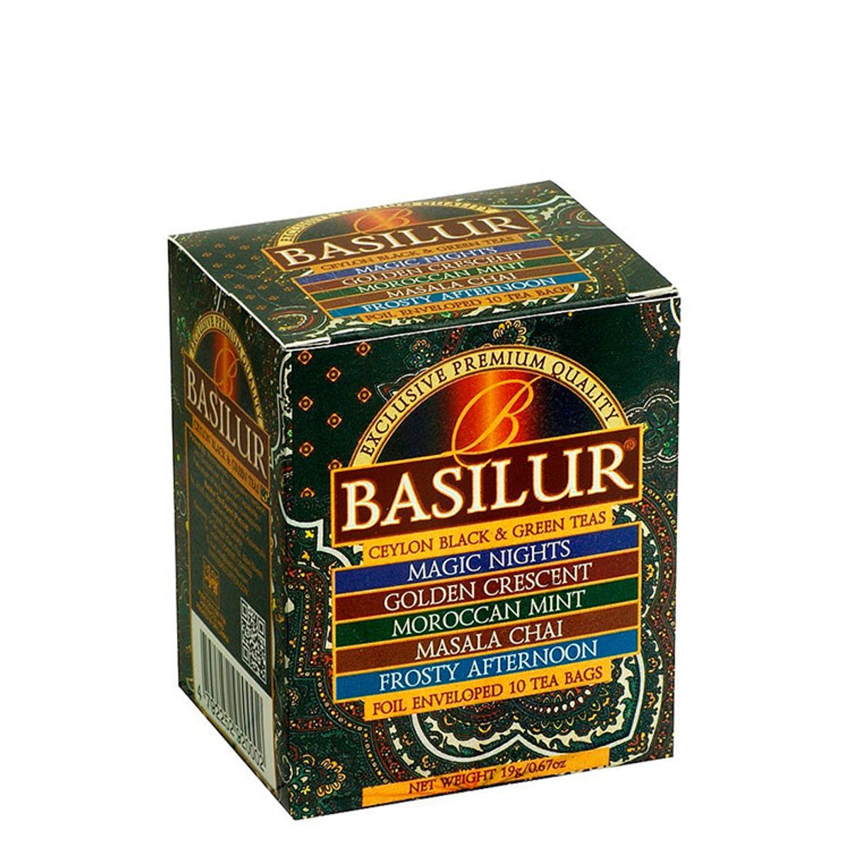 Te - 10 tebreve med forskellige Orient teer, Basilur