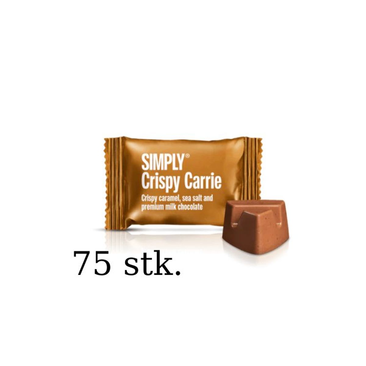 Simply Chocolate - Crispy Carrie Small One STORKØB (75 STK)