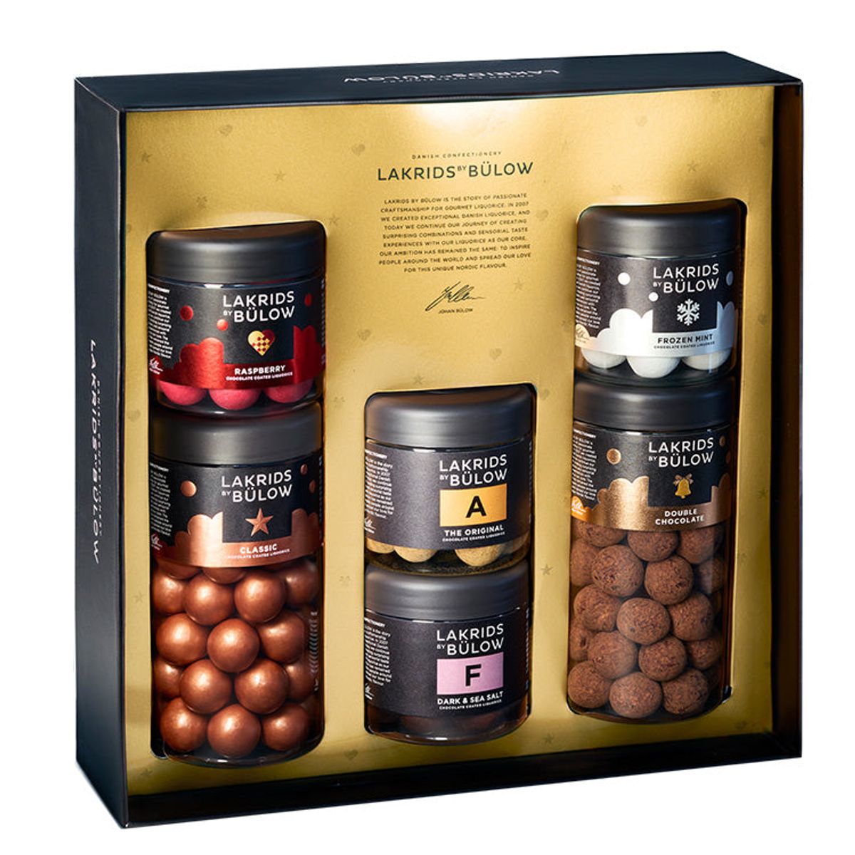 Gaveæske Lakrids by Bülow, Large Black Box Winter