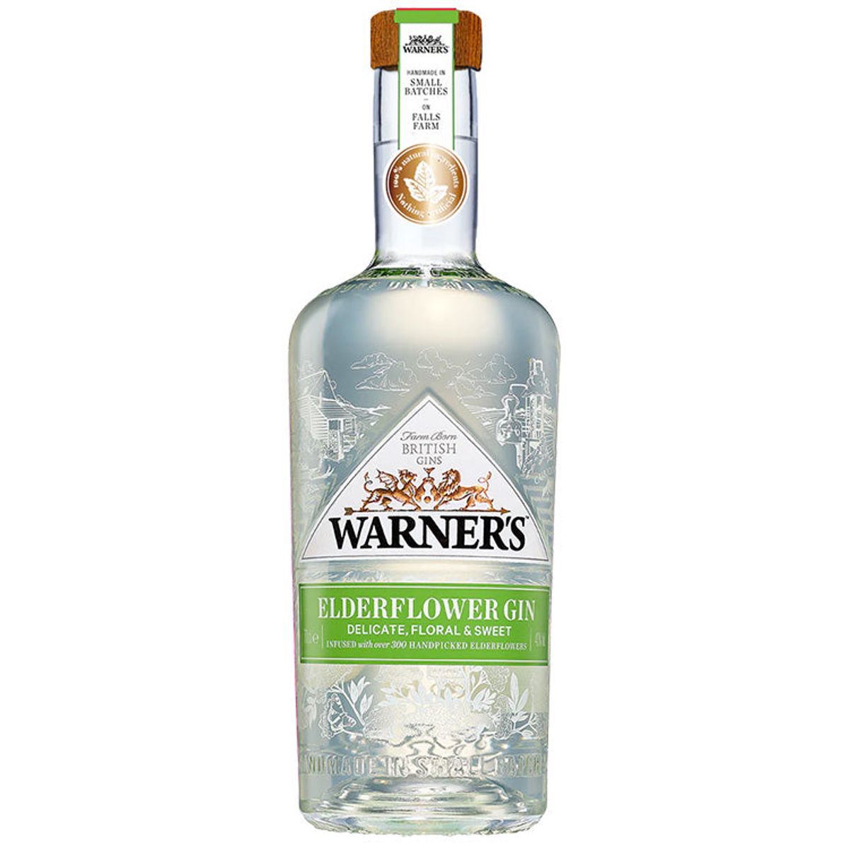 Warner's Elderflower Gin, 70 cl