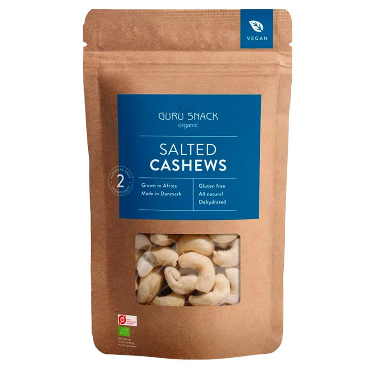 Saltede cashewnødder - Guru snack